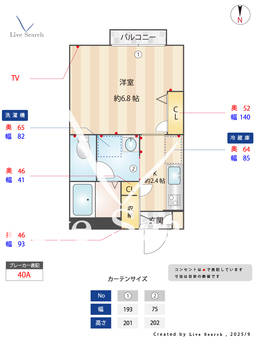 フラットK 203 【東京都蒲田駅】 の間取り図