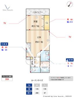 AJ南柏SouthⅢ 302 【千葉県南柏駅】 の間取り図