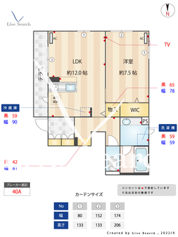 ヴィラ多摩 101 【東京都競艇場前駅】 の間取り図
