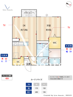 セジュールウィット大池Ⅱ 205 【埼玉県一ノ割駅】 の間取り図