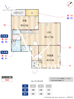 ルミナス練馬 403 【東京都練馬駅】 の間取り図