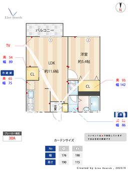 山本ハイツ 202 【兵庫県阪神尼崎】 の間取り図