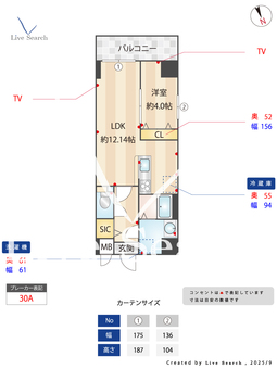 S-FORT古出来fiore(旧GRANDUKE古出来fiore) 305 【愛知県ナゴヤドーム前矢田駅】 の間取り図