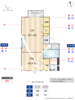 ラブニール八分字A棟 201 【熊本県西熊本駅】 の間取り図
