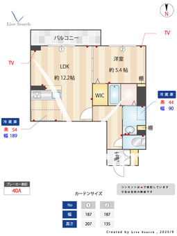 アイステージ若葉 202 【愛知県平安通駅】 の間取り図