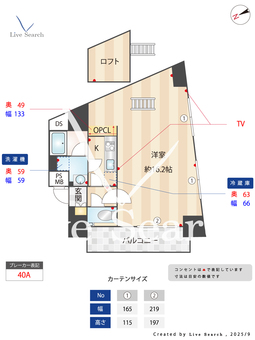 ラシクラスEX東京ベイ 401 【東京都芝浦ふ頭駅】 の間取り図