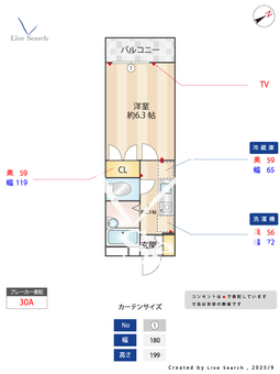 第Ⅱメゾン谷端 203 【東京都仙川駅】 の間取り図