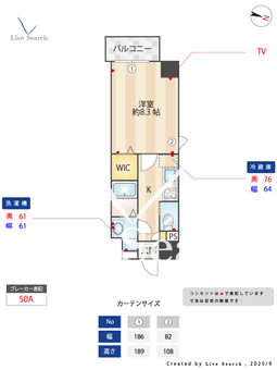 S-FORT堀田通 801 【愛知県堀田駅】 の間取り図