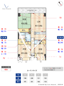 パロス美野島 503 【福岡県JR鹿児島本線　竹下駅】 の間取り図