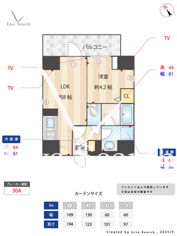 LaPerla Yotsuya 1102 【東京都四ツ谷駅】 の間取り図