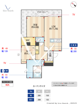 メゾン　ド　ショコラ 201 【福岡県博多駅】 の間取り図