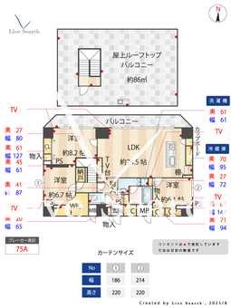 Wave on Horie Towre 1401 【大阪府四ツ橋】 の間取り図