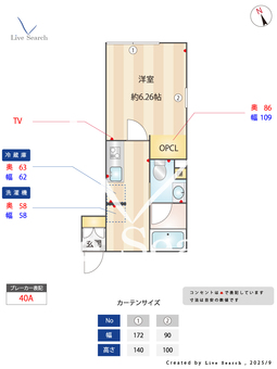 デュオメゾン中野坂上 202 【東京都中野坂上駅】 の間取り図