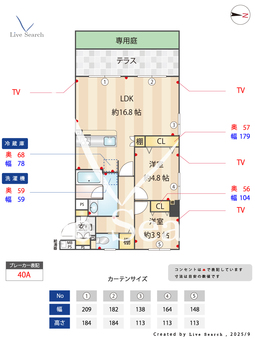 エンゼルハイム北綾瀬 107 【東京都北綾瀬】 の間取り図