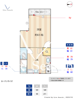 セゾン福大南 106 【福岡県福大前駅】 の間取り図