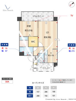 ローズガーデンハウス 402 【東京都西新宿】 の間取り図