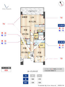ザ・パークハウス二子玉川ガーデンC棟 315 【東京都二子玉川駅】 の間取り図
