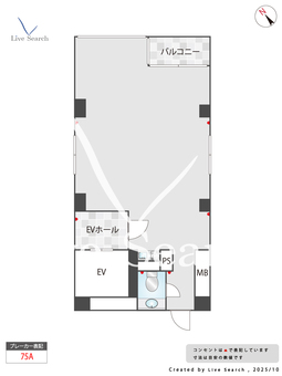 ダイムラービル 6F 【神奈川県馬車道】 の間取り図