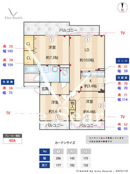 コーラル西宮 301 【兵庫県阪神本線　西宮駅】 の間取り図