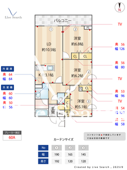 プライムガーデン若木 526 【東京都上板橋】 の間取り図