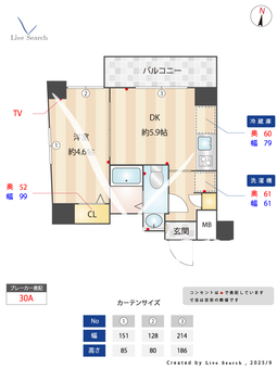 アンベリール亀有 705 【東京都常磐線各停 亀有駅】 の間取り図