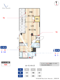 Bonheur 403 【神奈川県本厚木駅】 の間取り図