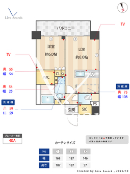 グレーシアフィット横浜 901 【神奈川県横浜駅】 の間取り図