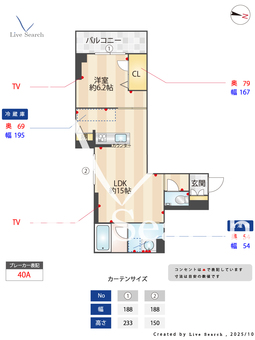 フェリビエ品濃町 401 【神奈川県東戸塚駅】 の間取り図