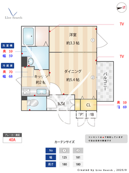 ALERO新中野II 303 【東京都新中野駅】 の間取り図