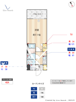 S-RESIDENCE大和田aline 1205 【大阪府千船駅】 の間取り図