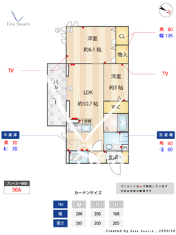 Bleu　Lapin 303 【埼玉県川越線　指扇駅　徒歩8分】 の間取り図