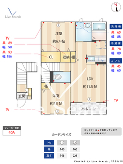 宮原シャーメゾンA 202 【茨城県勝田駅】 の間取り図