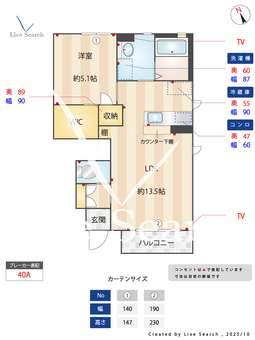 グリナージュA 101 【茨城県勝田駅】 の間取り図