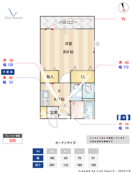 エスペランサ 206 【東京都仙川駅】 の間取り図