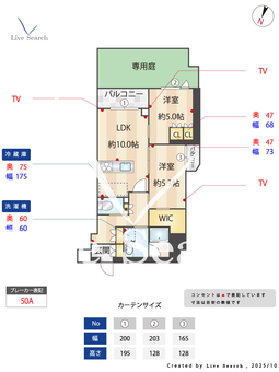 コンフォリア・リヴ東中野 103 【東京都東中野駅】 の間取り図