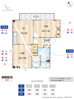 エバーグリーン 101 【神奈川県緑園都市駅】 の間取り図
