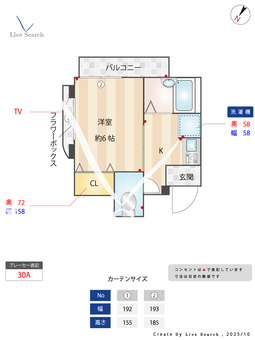 フルールド高宮 301 【福岡県高宮駅】 の間取り図
