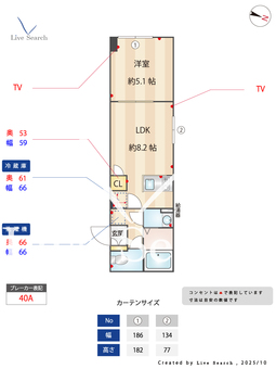 タスキsmart西大井 203 【東京都西大井】 の間取り図