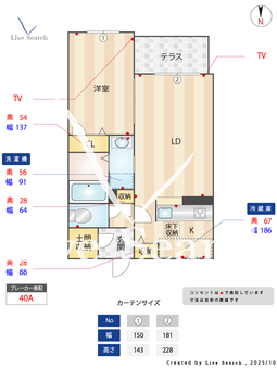 ウィステリア 103 【大阪府伝法】 の間取り図