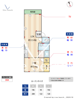 フレグランスKN 102 【熊本県西熊本駅】 の間取り図