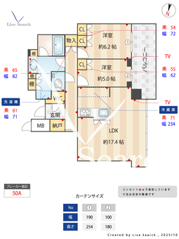 プレミスト天神赤坂タワー 1806 【福岡県赤坂駅】 の間取り図