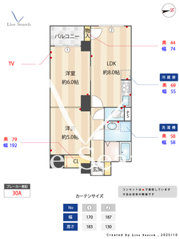 ハイフォレストⅡ 233 【大阪府西大橋駅】 の間取り図