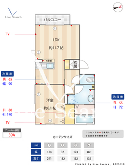 エアフォルク  302 【埼玉県越谷レイクタウン】 の間取り図