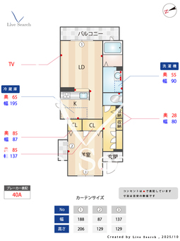 グランメゾンレイラ 201 【大阪府JR野田駅】 の間取り図