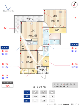 ラ・ストレチア 101 【埼玉県一ノ割駅】 の間取り図
