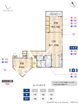 ミリアビタ長洲 105 【千葉県本千葉駅】 の間取り図