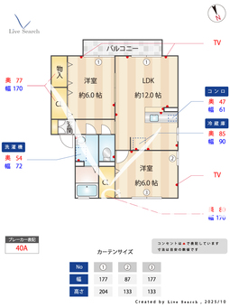 ソレアード　Ⅱ 202 【埼玉県藤の牛島駅】 の間取り図