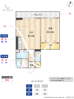 フォルトゥーナ 202 【東京都国立駅】 の間取り図