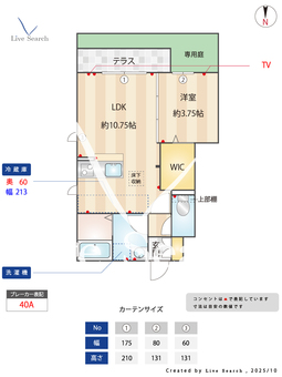 ポンテ・フィオーレ 101 【東京都三鷹台駅】 の間取り図