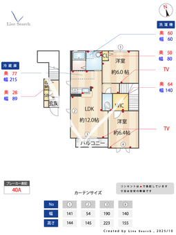 メゾン・ボヌール　D 201 【茨城県神立駅】 の間取り図